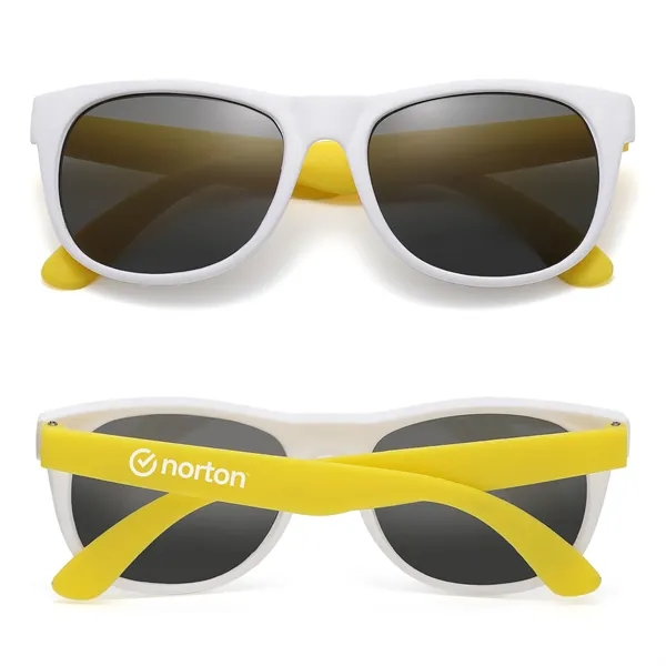 White Frame Two Tone Perfect Sunglasses