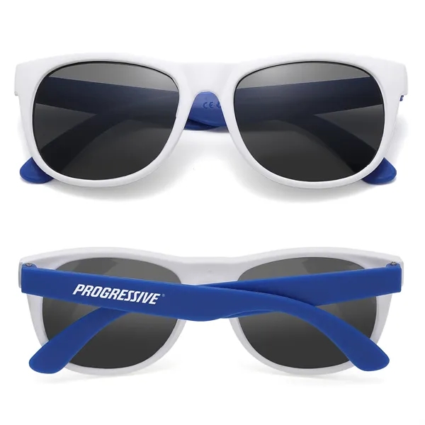 Custom White Frame Two Tone Perfect Sunglasses