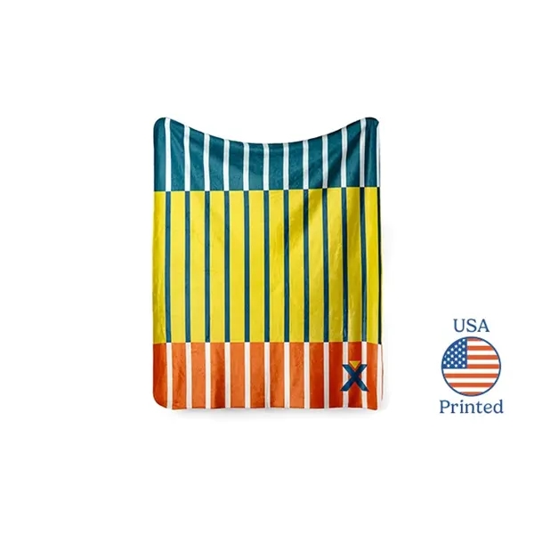 USA Full-Color Sherpa Throws