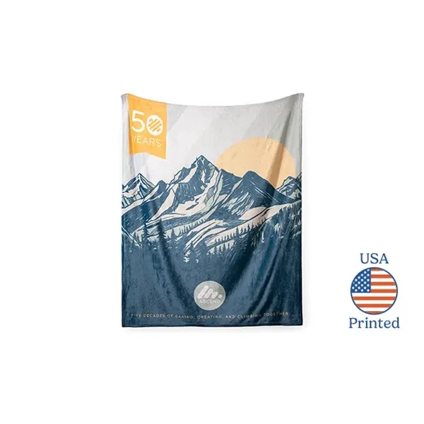 USA Full-Color Plush Throws