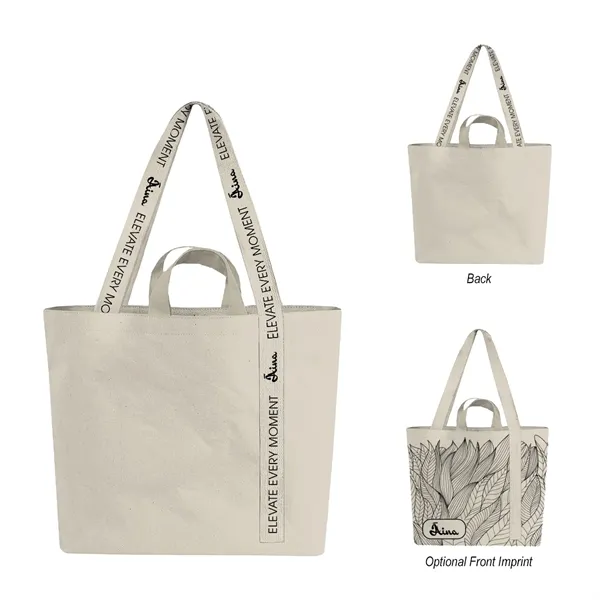14 Oz. Recycled Mono-Strap Canvas Tote Bag