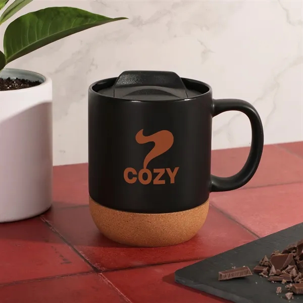 Mesa 11 Oz Ceramic Mug With Cork Bottom