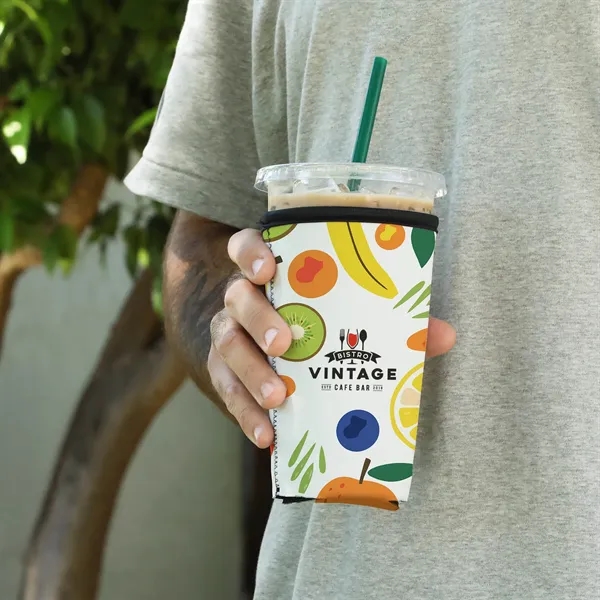 Large Neoprene Iced Coffee Cooler