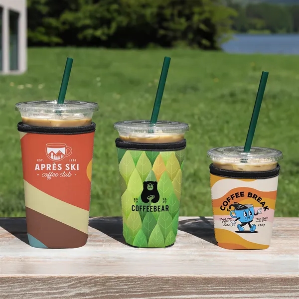 Large Neoprene Iced Coffee Cooler