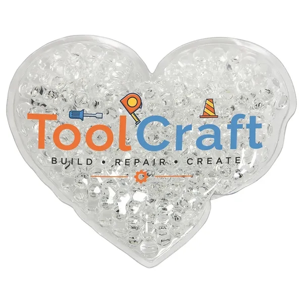 Custom Full Color Large Heart Aqua Pearls™ Hot/Cold Pack