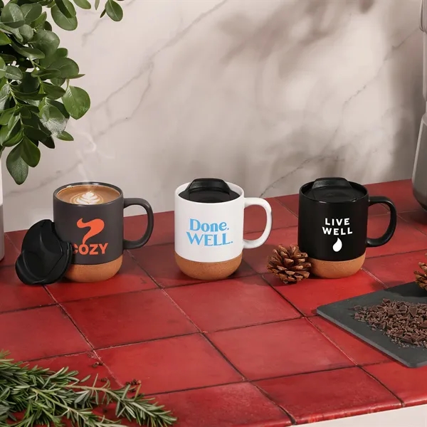 Mesa 11 Oz Ceramic Mug With Cork Bottom