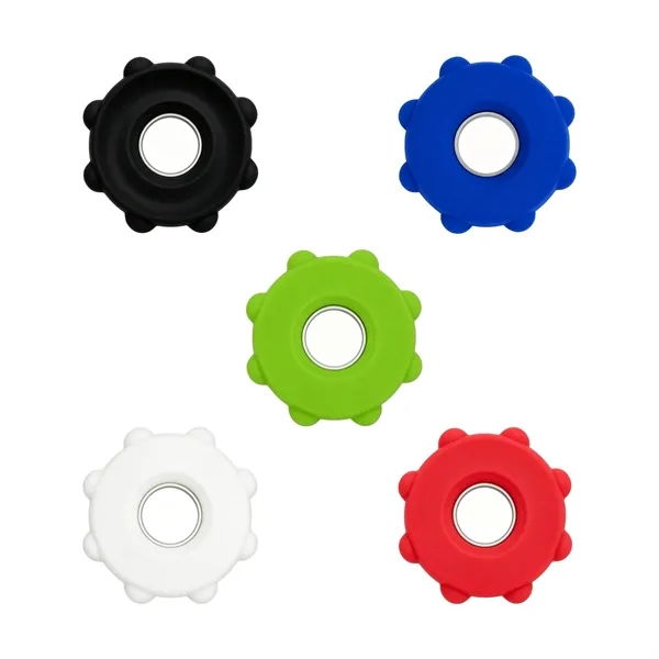 Silicone Pop Finger Spinner Sensory Toy For Stress Relief