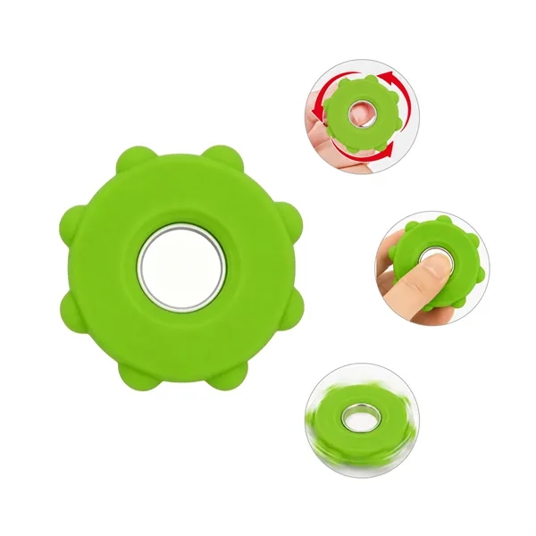 Silicone Pop Finger Spinner Sensory Toy For Stress Relief
