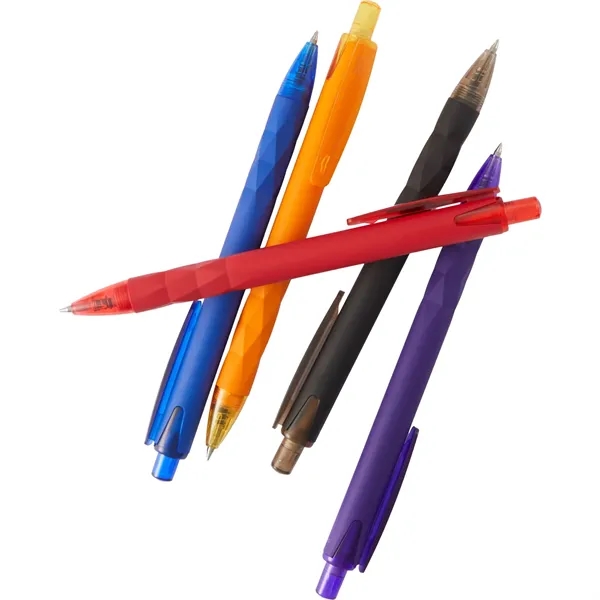 Custom Hexi Soft Touch Recycled Gel Pen