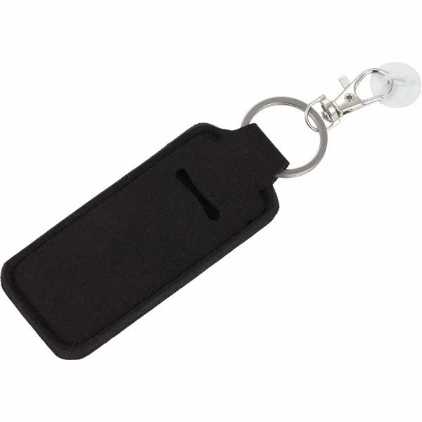 Custom Bottle Charm w/ Neoprene Chapstick Holder