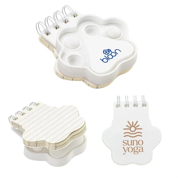 Paw Spiral Notebook Push Pop