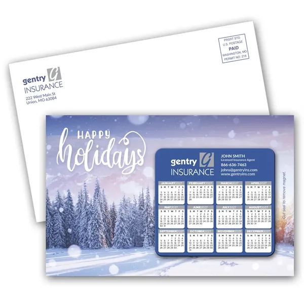 SuperSeal Laminated Card With MC02 Calendar Magnet