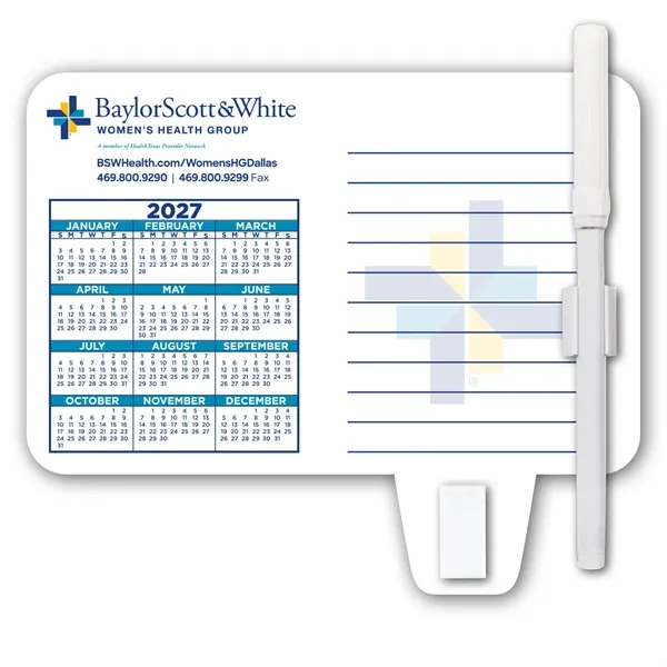 Calendar / Memo Magnet with Clip