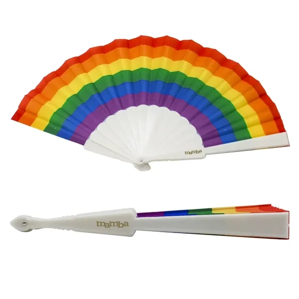 Rainbow Accordion Fan