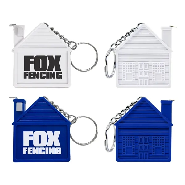 House Tape Measure Keychain