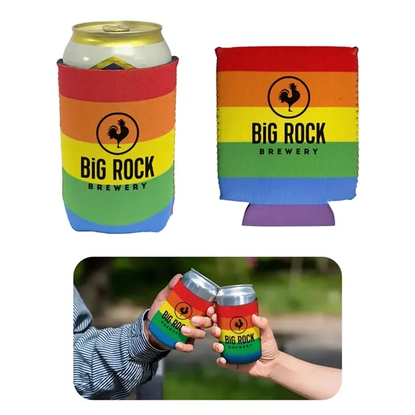 Rainbow Can Cooler