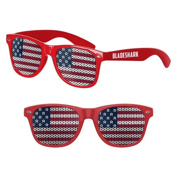 Custom Patriotic Lens Sunglasses