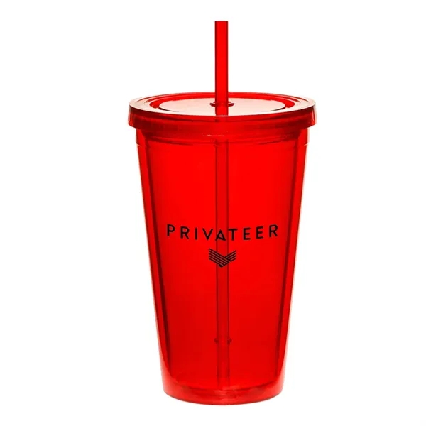 Custom 16oz Cup w/Straw