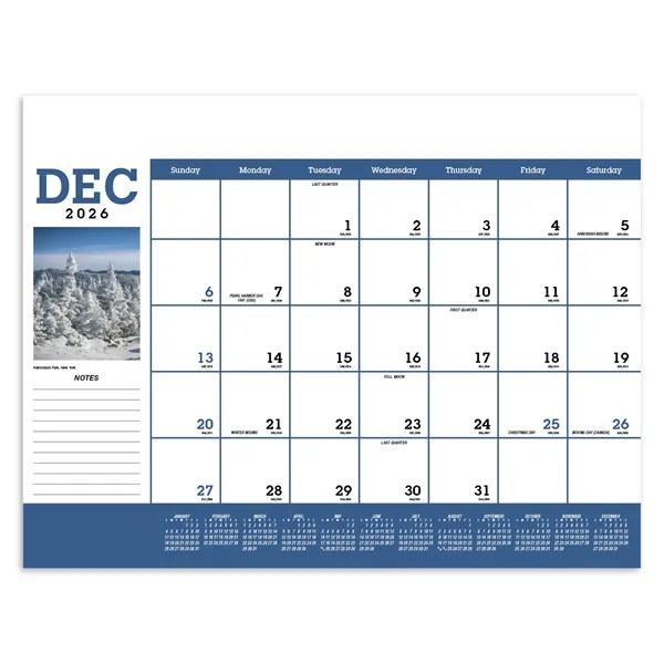Triumph® Calendars Scenic Desk Pad