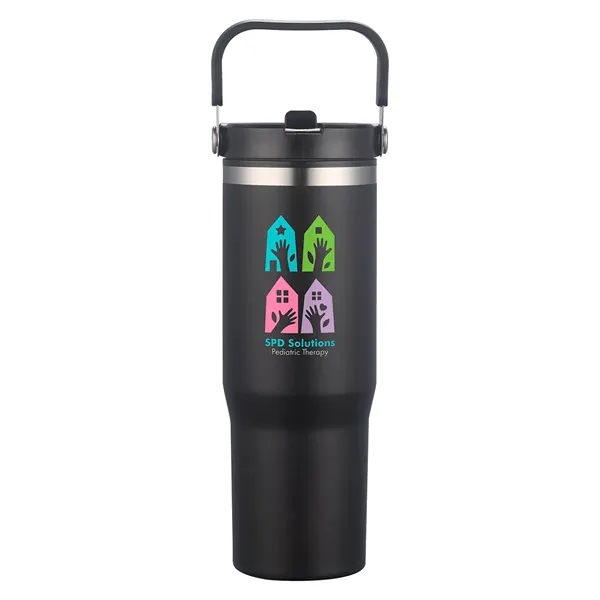 Custom Oreno 30 oz Stainless Steel/Polypropylene Travel Tumbler
