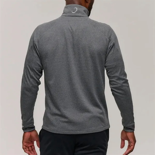 Zero Restriction Men's Z425 LS Melange Quarter-Zip Pullover