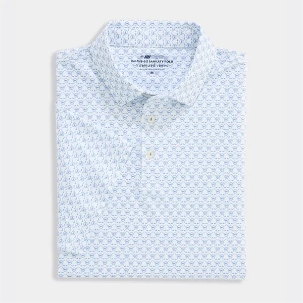 Vineyard Vines Men's Golf Printed Sankaty Performance Polo