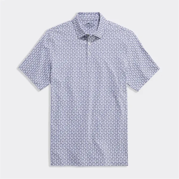 Vineyard Vines Men's Golf Printed Sankaty Performance Polo
