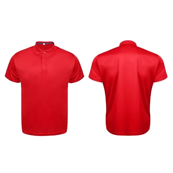Breathable Poly Mesh Short Sleeve Harrison Polo T Shirt