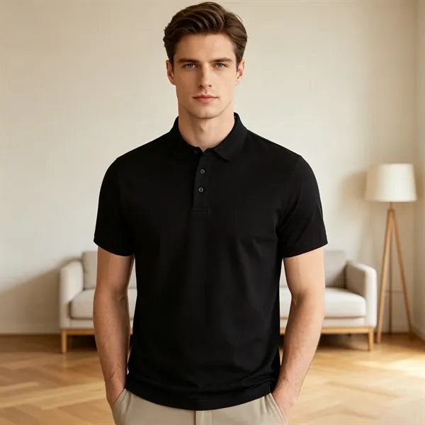 Breathable Poly Mesh Short Sleeve Harrison Polo T Shirt