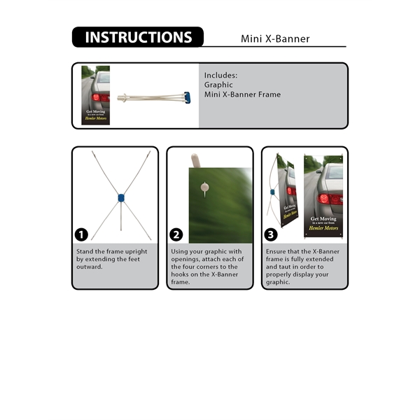 Mini X-Banner Kit - Mini X-Banner Kit - Image 4 of 4