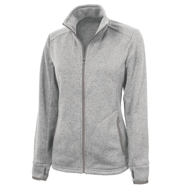 Women's Heathered Fleece Jacket - Women's Heathered Fleece Jacket - Image 1 of 9