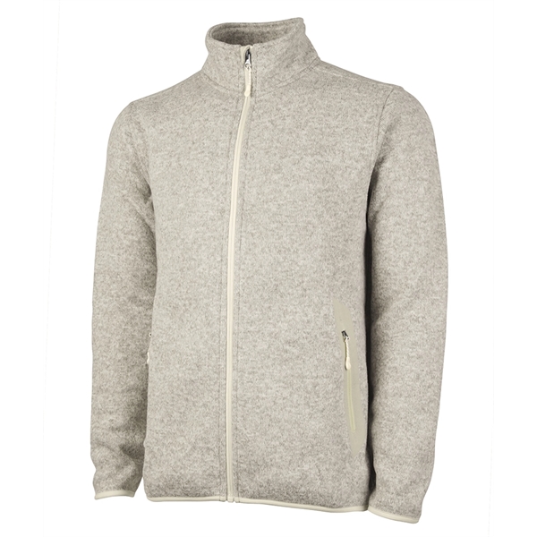 Men's Heathered Fleece Jacket - Men's Heathered Fleece Jacket - Image 7 of 7