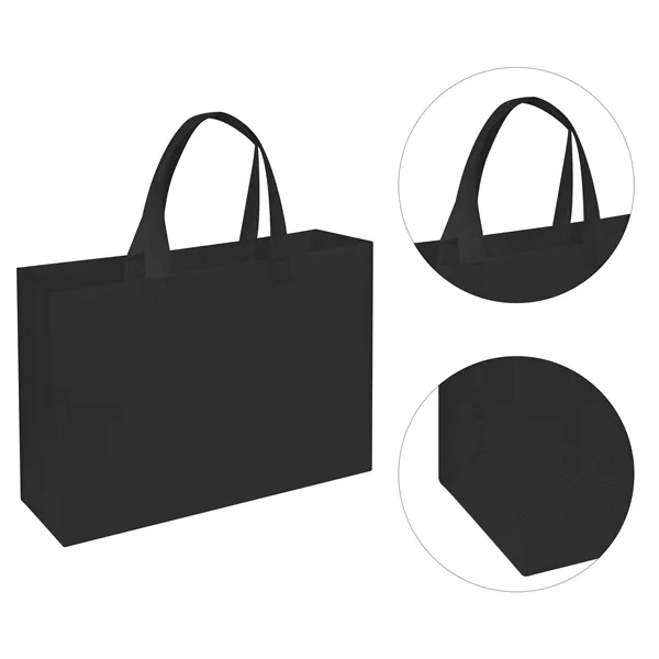 Non Woven Grocery Shopping Tote Bag 15.7"x4"x11.8"