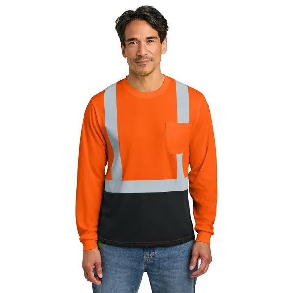 CornerStone ANSI 107 Class 2 Long Sleeve Mesh Blocked Tee