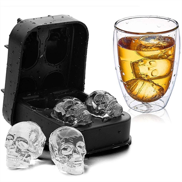 Silicone skull ice ball mold - Silicone skull ice ball mold - Image 1 of 3