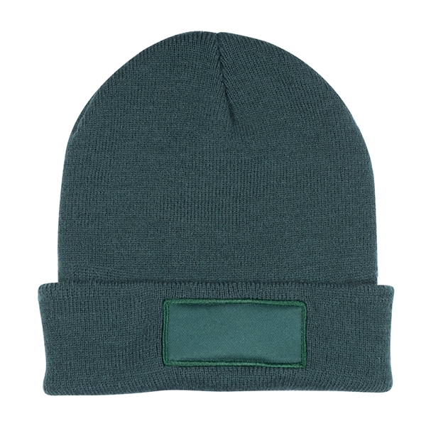 Knit Beanie with Patch - Knit Beanie with Patch - Image 4 of 5