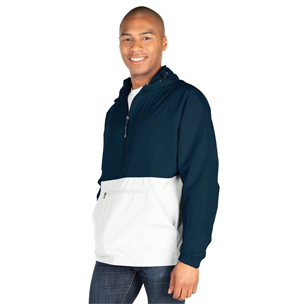 Color Blocked Pack-N-Go® Pullover - Color Blocked Pack-N-Go® Pullover - Image 1 of 15