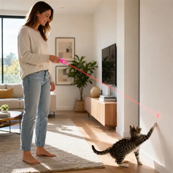 Interactive Paw Shaped Laser Pointer Cat Toy