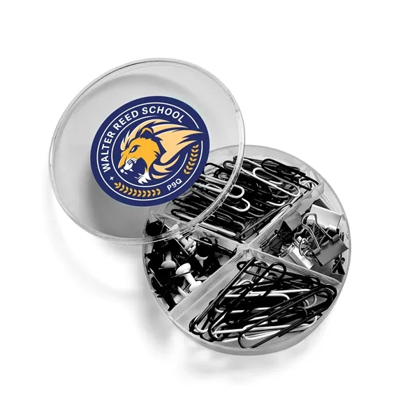 SUPPLY LINE® ROUND CLIPS & PINS SET BLACK & WHITE