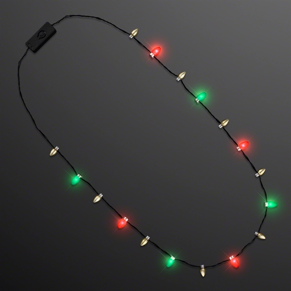 0.5" Mini Bulbs Light Necklace - 0.5" Mini Bulbs Light Necklace - Image 1 of 4