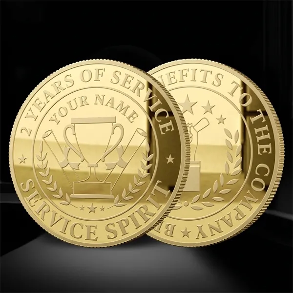 Custom 1.25"-3"Custom 2D Die Struck Mint Coins