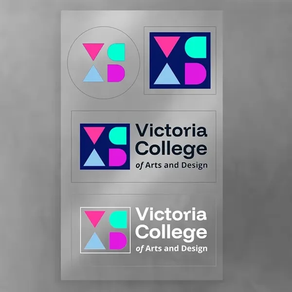 Clear 3" x 5" Full Color Removeable Kiss-Cut Sticker Sheet
