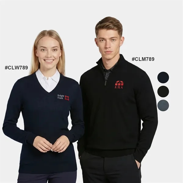 Callaway® Merino Blend Men's Thermal 1/4 Zip Sweater