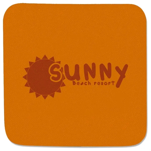 4" Squared Foam Custom Coaster