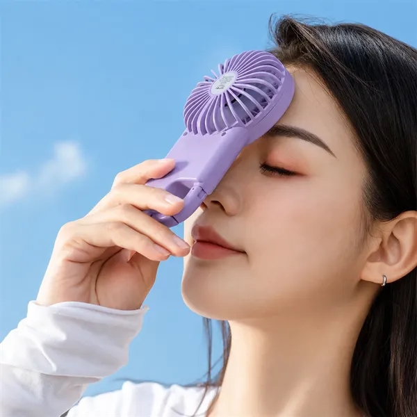 Portable Handheld Fan with Carabiner Clip