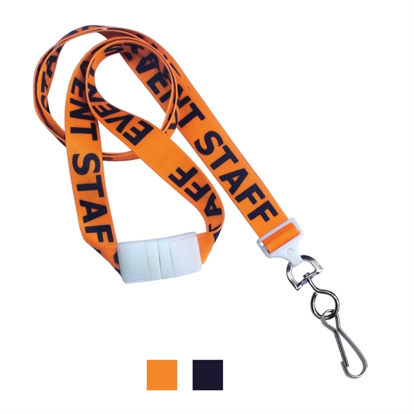 5/8" Dye Sublimated Breakaway Lanyard (Staff) - 5/8" Dye Sublimated Breakaway Lanyard (Staff) - Image 0 of 1