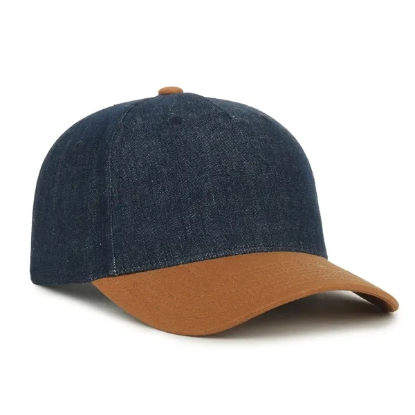 Denim Two-Tone 5-Panel Cap