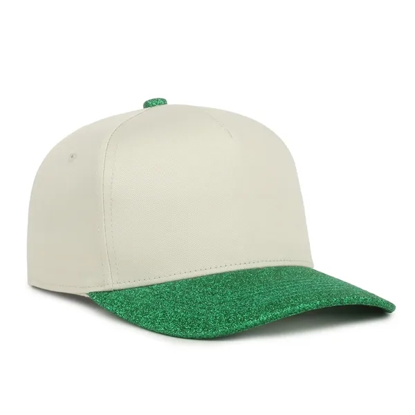 Two-Tone 5-Panel Glitter Cap