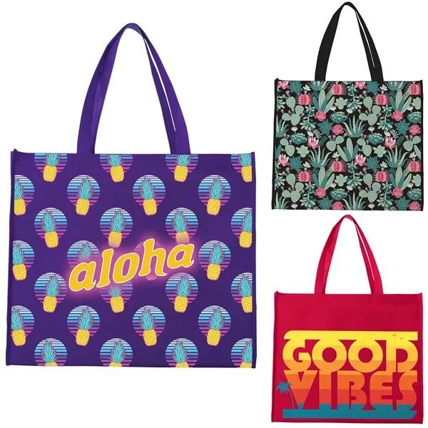 Universal Source® Laminated Non-Woven Landscape Tote