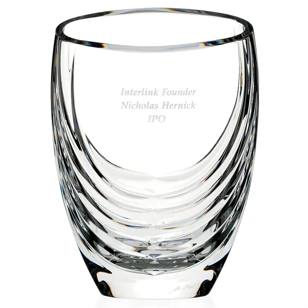 MARIO CIONI Siena Clear Crystal Vase